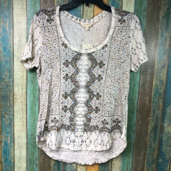 Lucky Brand Allover Print Tee - Picture 2 of 3